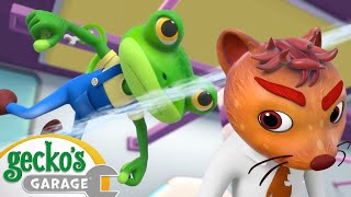 Weasel Wash Gone Wrong  Geckos Garage  Trucks For Children  Cartoons For Kids [upl. by Arturo]