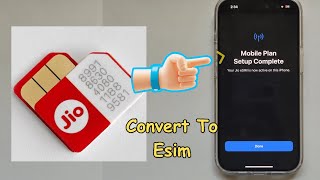 How to convert to ESim on iphone  Revert Back to physical sim from ESim [upl. by Dupre]