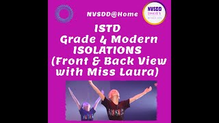 NVSDD ISTD Grade 4 Modern  Isolation Exercise [upl. by Stanfill]