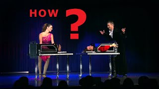 CLEARLY IMPOSSIBLE  Sawing a lady in half  Illusion by THE MAGIC MAN  German Illusionist [upl. by Kcerred]