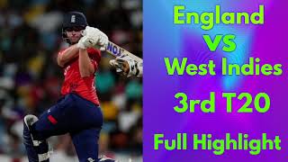 Match Highlights England vs West Indies 3rd T20 Full Highlight Video 2024 [upl. by Nalek]