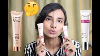 Ponds BB Cream vs Lakme CC Cream Hindi Comparison  Which One should You Buy [upl. by Yssim]