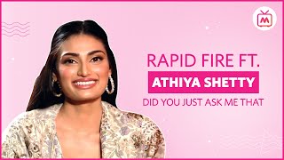 Rapid Fire With Athiya Shetty  Did You Just Ask Me That ft Athiya Shetty  Myntra Studio [upl. by Enella780]