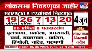 Lok Sabha Election 2024 Date Announced महाराष्ट्रात 5 टप्प्यांमध्ये निवडणूक4 जून लोकसभेच्या निकाल [upl. by Esiralc54]