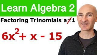 Factoring Trinomials Leading Coefficient Not 1 Learn Algebra 2 [upl. by Nyvek978]