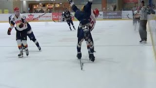 Huge Hockey Hip Checks [upl. by Sondra411]