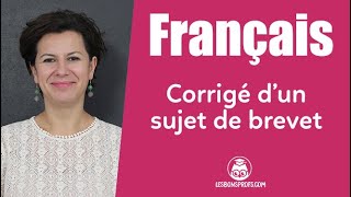 Correction dun sujet de brevet  Français  3e  Les Bons Profs [upl. by Hahn]