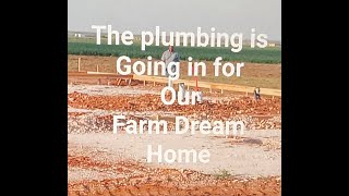 the plumbing is finally going in for our farm Dream home [upl. by Kamillah]