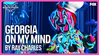 Donut Sings “Georgia On My Mind” by Ray Charles  Season 10  The Masked Singer [upl. by Keryt322]