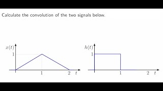 Convolution integral example  graphical method [upl. by Nnaassilem919]