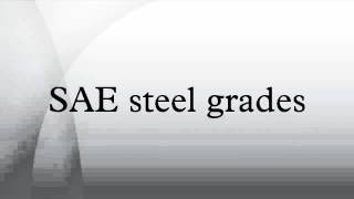 SAE steel grades [upl. by Aihcila865]