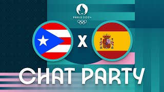 Puerto Rico v Spain  Womens Olympic Basketball Tournament Paris 2024  Chat Party ⚡🏀 [upl. by Yffat]