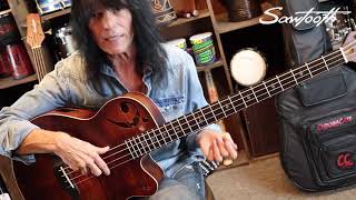 Sawtooth Rudy Sarzo Signature Fretted Acoustic Electric Bass Guitar Demo [upl. by Acinot871]