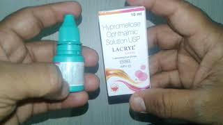 LACRYL Soothe Lubricating Eye Drops review in Hindi [upl. by Nosyarg]