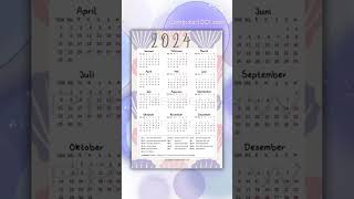 Kalender 2024 Gratis [upl. by Kehsihba487]