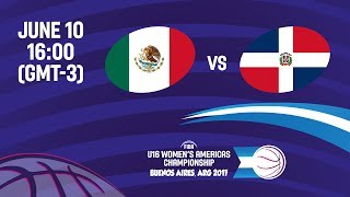 Mexico vs Dominican Republic  Reclassification  FIBA U16 Womens Americas Championship [upl. by Renzo]