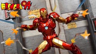 Revoltech IRON MAN Bleeding Edge Kaiyodo Amazing Yamaguchi 013 Marvel Action Figure Review [upl. by Andrey]