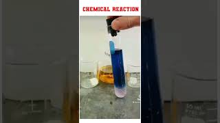 Chemical reaction with colour change experiment science chemistry viral viralvideo [upl. by Netnert]