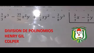 División de polinomios con fracciones [upl. by Rim]