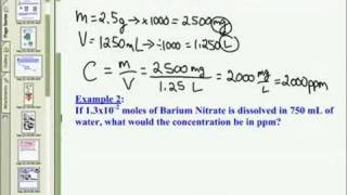 Concentration Calculations 2 ppm [upl. by Katzir188]