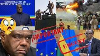 URGENT FATSHI SA TÊTE EST MIS À VENTE PAR KAGAMELUEUROPEENampROI BELGE SALIGNE DERRIÈRE RWANDA [upl. by Dot]