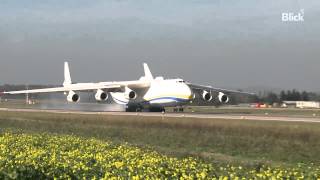 Antonov An225 «Mriya»  Landing in Zurich  ZRH [upl. by Farra591]