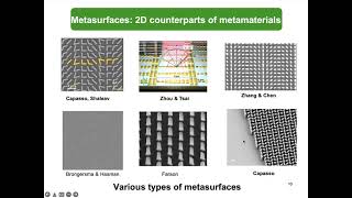 Dr Xianzhong Chen Optical metasurfaces and unusual ultrathin optical devices [upl. by Profant68]