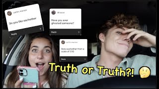 Truth or TRUTH Ft GiaNina Paolantonio  Connor Finnerty [upl. by Anagrom]