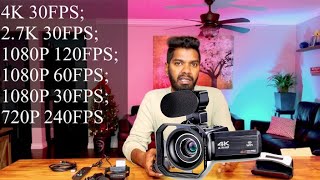 OIEXI 4K Camera recorder for Vlogging Unboxing  Review OIEXI Cam recorder [upl. by Hgielrebma]