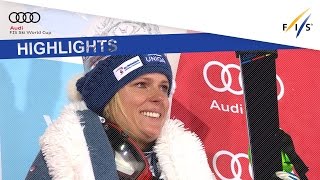 Highlights  VelezZuzulova ends a long drought in Zagreb Slalom  FIS Alpine [upl. by Tselec]