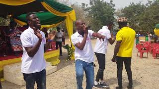 Okonfour Kwadee perform with his dancers Kwaku Manu and Salinko [upl. by Ursola]