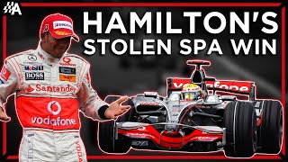 How the FIA Robbed Hamiltons 2008 Belgian GP Win [upl. by Aradnahc]