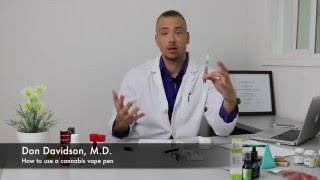 How to use a cannabis vape pen with Dr D [upl. by Finstad]