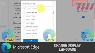 How to Change Display Language on Chromium Version of Microsoft Edge [upl. by Tawney]