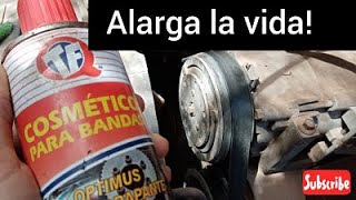 como eliminar el rechinido de tu banda del auto y como lubricarla para que dure mas [upl. by Drofkcor832]