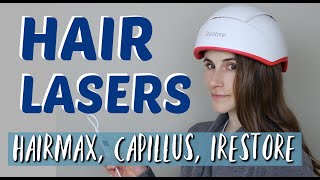 LASER THERAPY FOR HAIR GROWTH REVIEW HAIRMAX CAPILLUS IRESTORE DR DRAY [upl. by Pascha389]