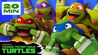 20 MINUTES of the Turtles Being Bros 💪 Literally  Teenage Mutant Ninja Turtles [upl. by Nutter]