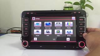 AZOM MX4 Multimedia Bilstereo VW SKODA SEAT 7quot [upl. by Becht]