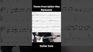 Theme From Spider Man Guitar Solo  Ramones [upl. by Sedgewake]