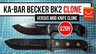 I bought a £20 Becker BK2 clone on AliExpress bushcraft knife [upl. by Cannon]