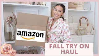 Amazon Fall Fashion Haul Designer Inspired Finds  Fall Outfits [upl. by Nylanna]