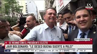 Jair Bolsonaro se reunió en el Hotel Libertador con Milei [upl. by Hans]