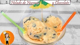 Helado de Naranja y Chocolate  Receta de Cocina en Familia [upl. by Noisla390]