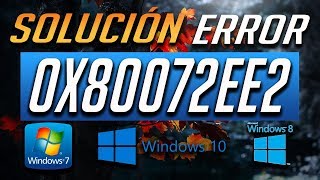 Solución al Codigo de Error 0x80072EE2 en Windows 10  4 Soluciones [upl. by Leemaj]