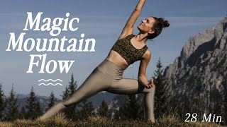 Yoga Ganzkörper Flow für alle Level  Kraft Klarheit Balance  28 Min Magic Mountain Flow ⛰️ [upl. by Kinson]