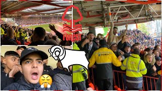 KICKS OFF WITH POLICE AT EAST MIDLANDS DERBY  Forest vs Derby Vlog [upl. by Anuqahs613]