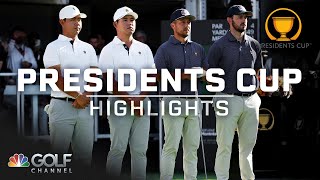 2024 Presidents Cup Day 3 Foursome matches  EXTENDED HIGHLIGHTS  92824  Golf Channel [upl. by Lesiram]