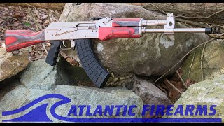 AK47 Rifle M10 Nickel Finish at Atlantic Firearms [upl. by Houlberg]