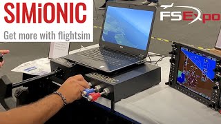 SIMiONIC Force Feedback Yoke and G1000 at Flight Sim Expo 2021  San Diego California USA [upl. by Lubbi251]