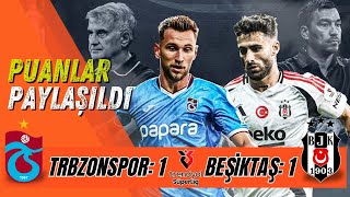 🔴 TRABZONSPOR 1  BEŞİKTAŞ 1  DERBİDE PUANLAR PAYLAŞILDI Beşiktaş Trabzonspor maçözeti [upl. by Analihp]